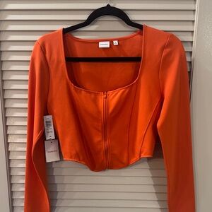 Aritzia Bold Orange Jacket